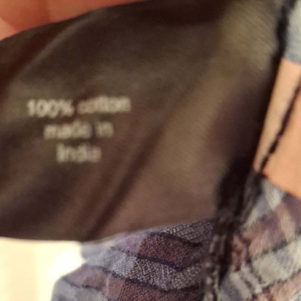Lane Bryant Blue Plaid Women's Top 18/20 💖💖💖💖 - Picture 4 of 8